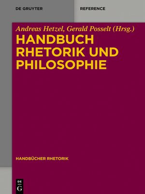 cover image of Handbuch Rhetorik und Philosophie